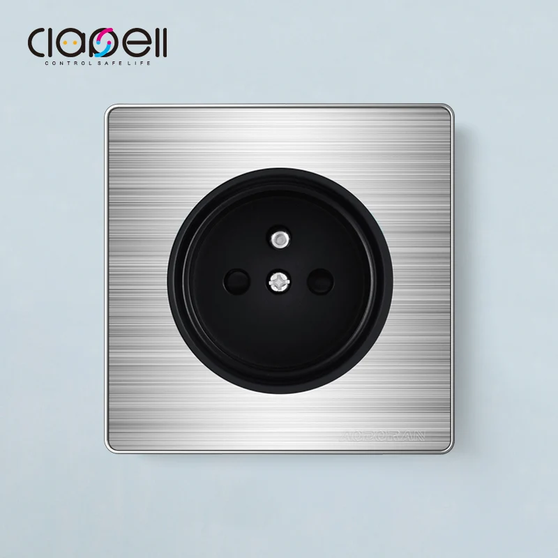 Стандартная французская настенная розетка с наземным штоком электрическая