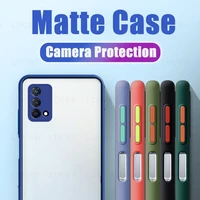 for oppo a74 case matte armor bumper simple soft frame camera protective case for oppo a94 cover for oppo a54 a94 4g a94 5g a53