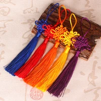 2pcslot chinese knot tassel silk fringe bangs flower tassel trim decorative garment for curtains home decoration accessories