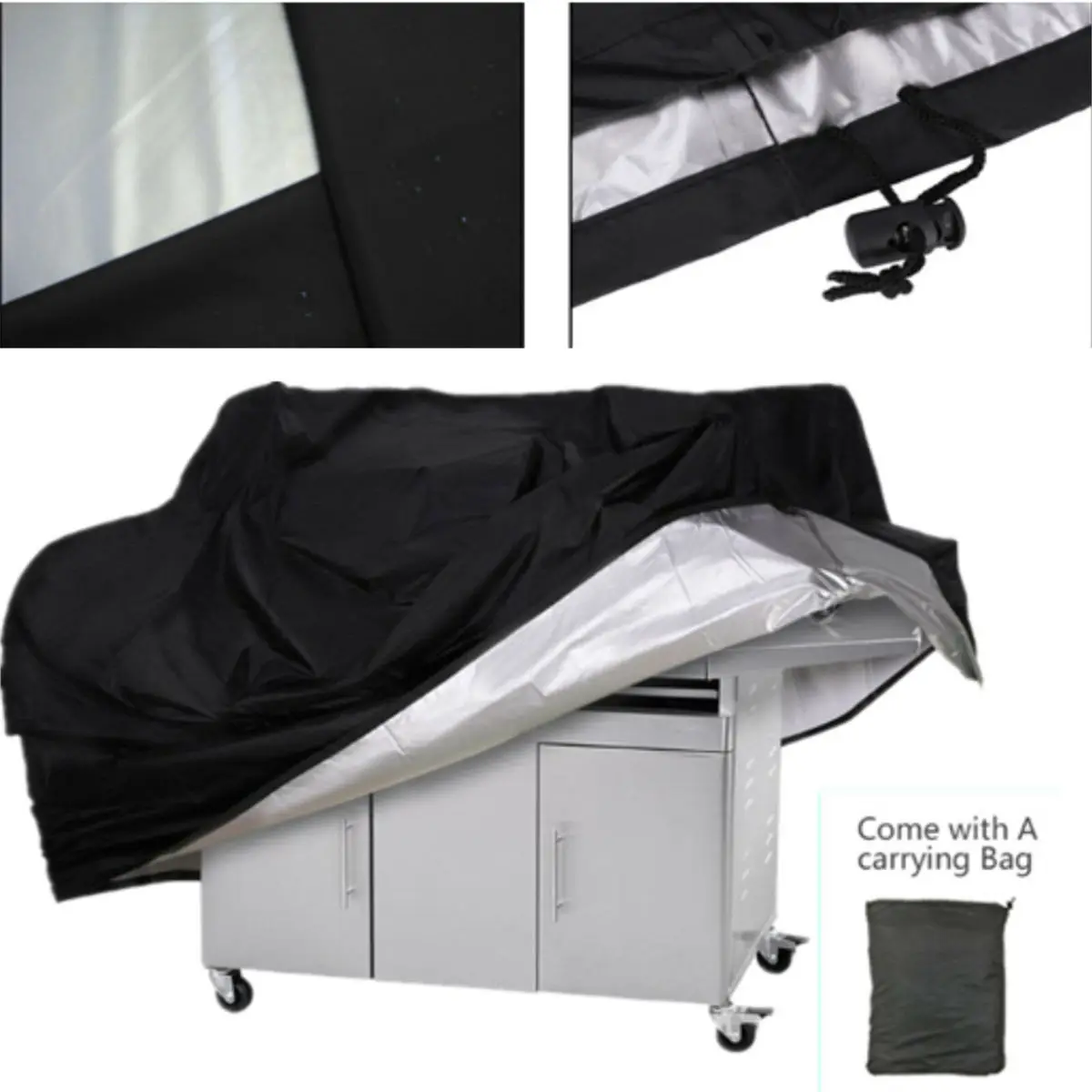 XS-XXXL Heavy Duty Waterproof BBQ Covers Black 210D Oxford Cloth Patio Gas Smoker Grill Barbecue Protector Outdoor Cover | Дом и сад