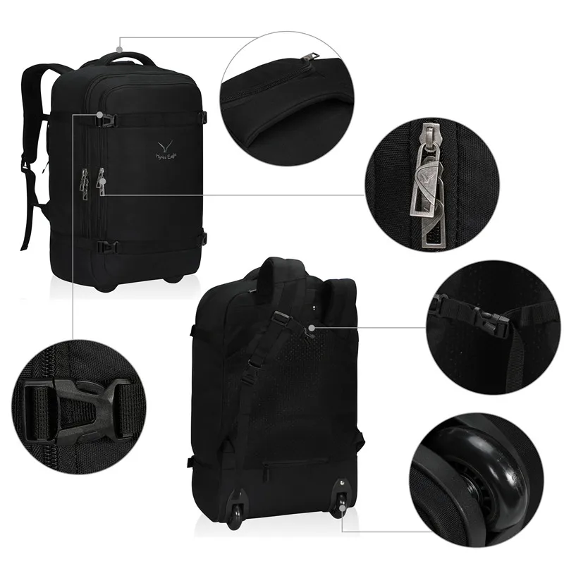 Hynes Eagle 42L рюкзак на колесиках, водонепроницаемый рюкзак на колесиках, подтвержденный полетом, рюкзак для путешествий, повседневный рюкзак