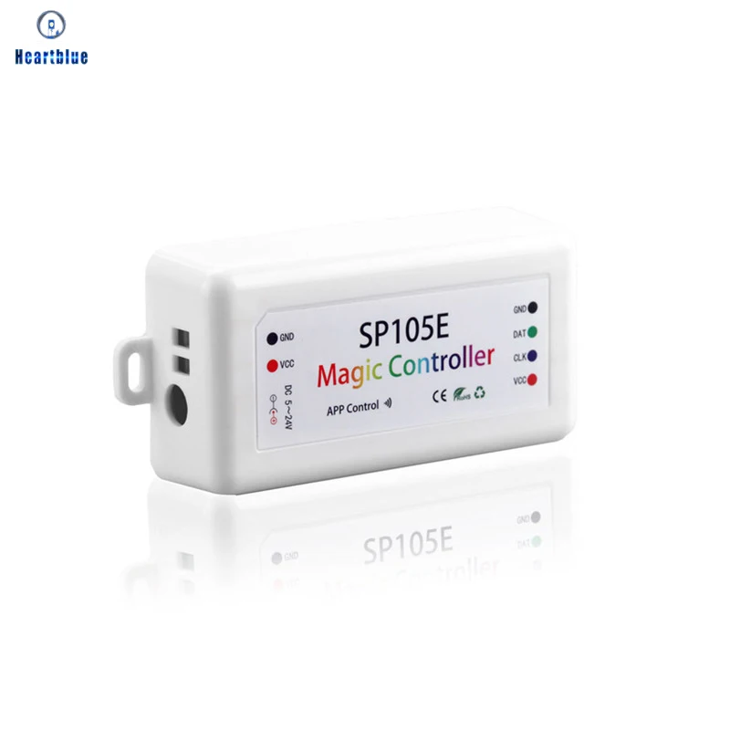 

WS2812B Led Strip Light Controller Bluetooth APP Controller SP105E WS2811 SK6812 Individually Addressable Programmable DC5V-24V