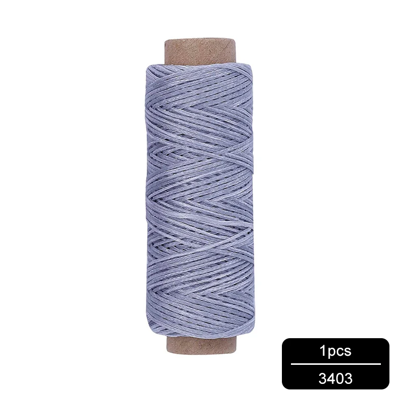 NO.3403 MIUSIE 1 шт. 50 м 150D 1 мм кожаный вощеный шнур для DIY инструмент для рукоделия ручная строчка плоская Вощеная швейная линия - Цвет: NO.3403