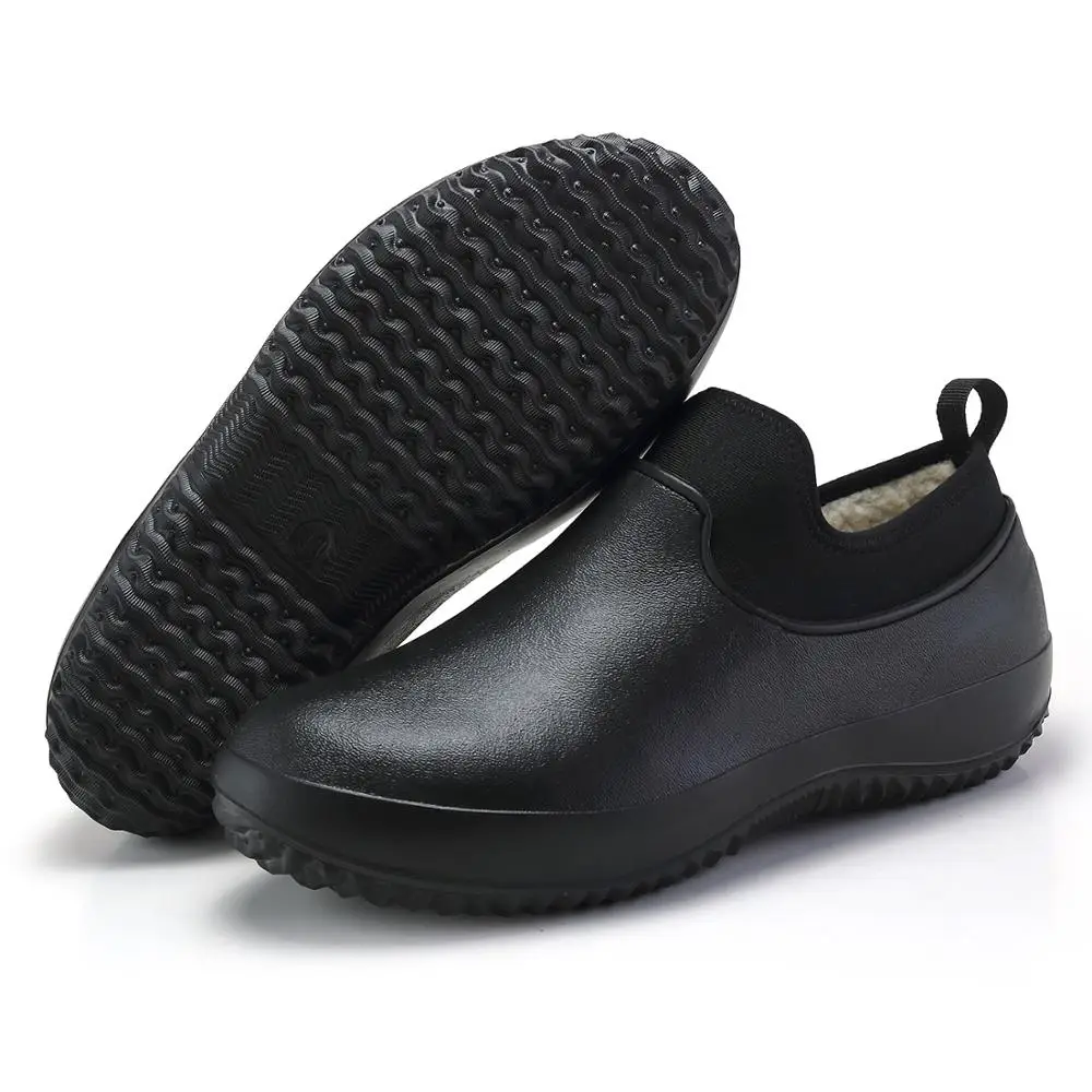 

Winter Men's Rain Shoes Unisex Warm Plush Men's Work Shoes Waterproof Industrial Garden Men's Water Shoes Rubber Shoes 35-49