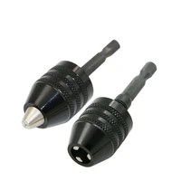 0 3 8mm high quality keyless drill chuck mini chuck fixture clamping range driver tool adapter impact hex shank drill chuck
