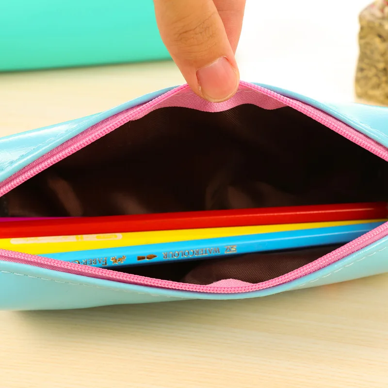 &quotЛошадка Радуга Ручка чехол сумка для карандашей PU Материал застежкой молнией