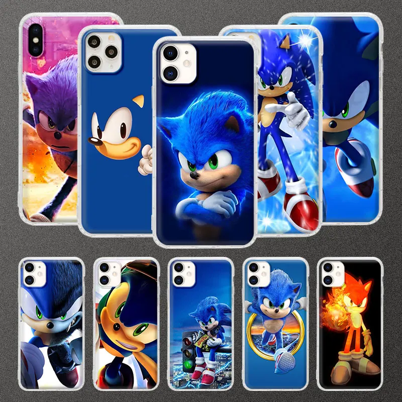 

Matte Phone Case For iPhone 11 Pro Max 12 Mini XR 7 8 XS X 5 6 6S Plus SE 2020 Funda Soft Cover Capa Supersonic Sonic Game Coque