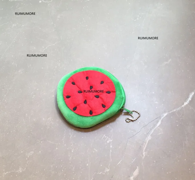 color Многомодельная новая плюшевая сумка с фруктами, Женский плюшевый Кошелек для девочек, лимон и т. Д. Брелок Плюшевый кошелек сумка - Цвет: color