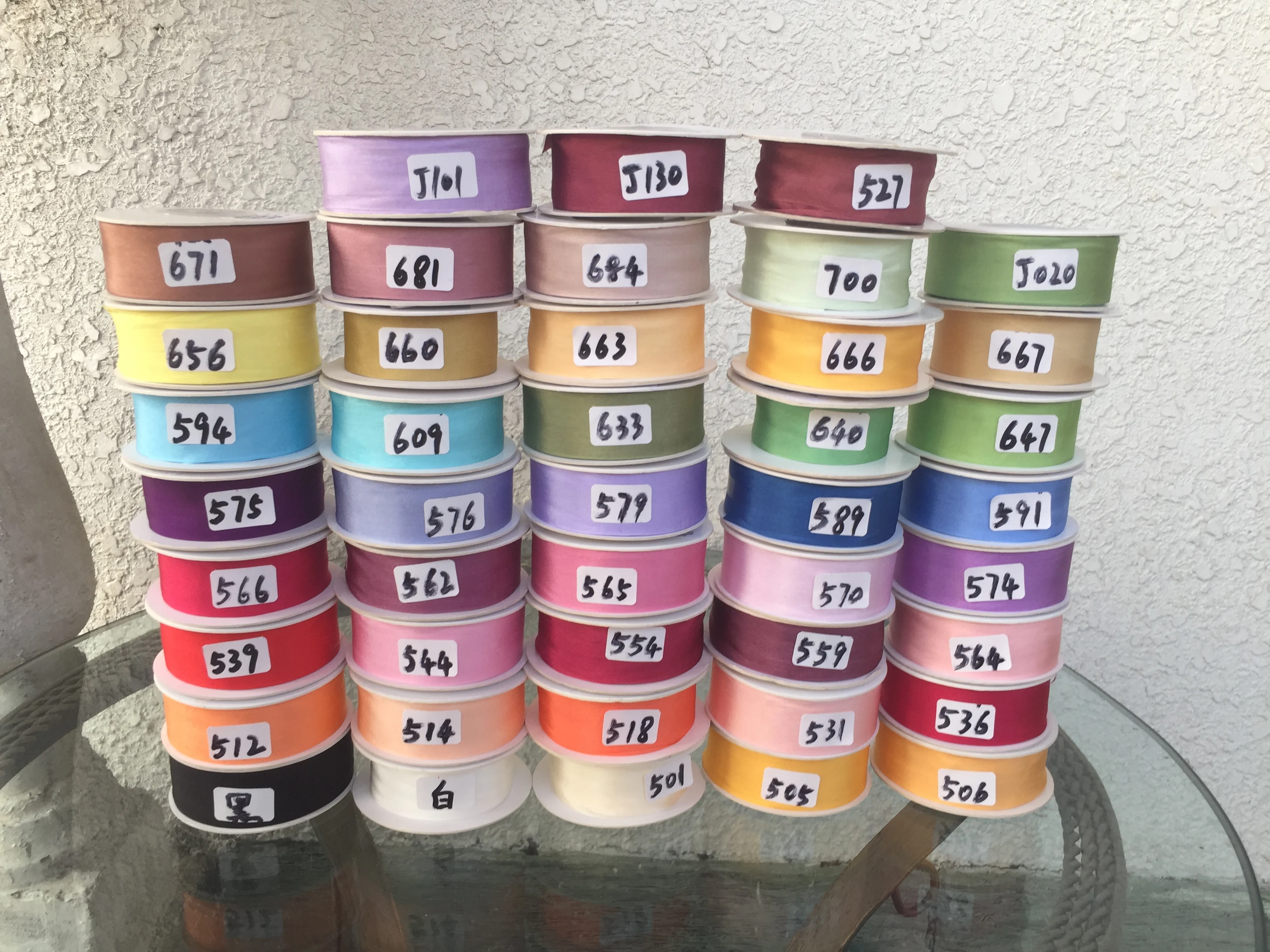 Атласная лента из 100% чистого шелка 25 мм 1 дюйм|Ленты для шитья| |