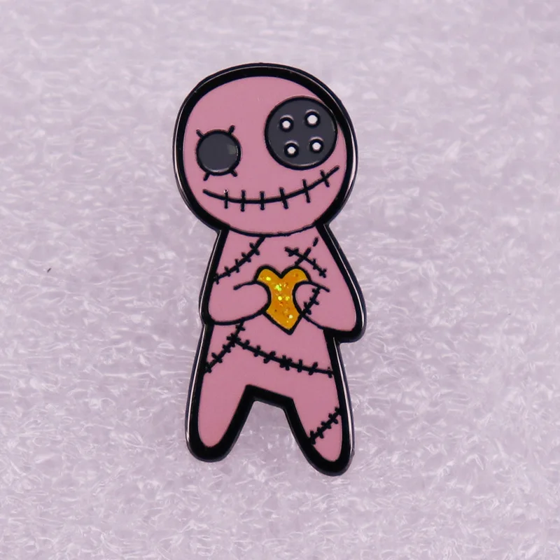 

Horror Ghost Doll Enamel Pins Thriller Muppet Brooch Fashion Metal Halloween Badge Backpack Accessories Jewelry Fans Gifts 2022