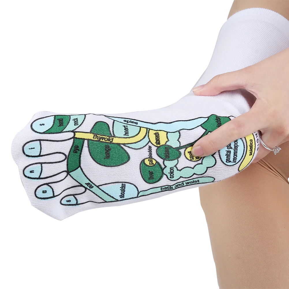 

Reflexology Socks Single Toe Design Far East Healing Principles Sock K2