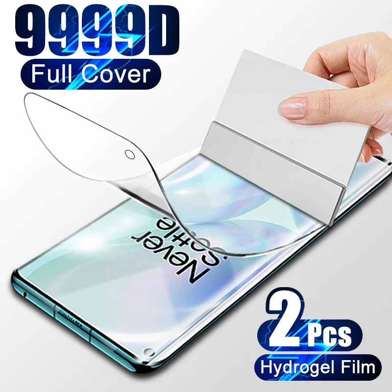 Гидрогелевая пленка с полным покрытием для Oneplus 9 Pro 9R Защитная экрана Nord 2 8 8T 7 7T 6 6T