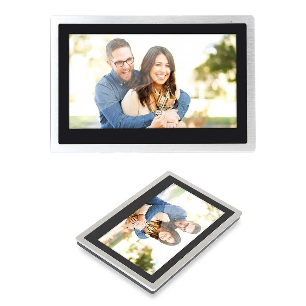 dragonsview wifi intercom video door phone doorbell ir 10 inch 2 monitors 2 cctv camera rfid unlock door access motion detection free global shipping