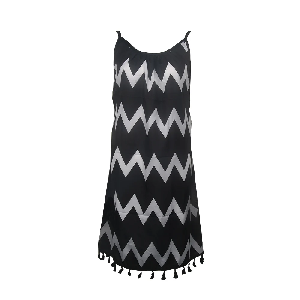 Волнистый сексуальный купальник с открытой спиной шифоновое и полиэфирное