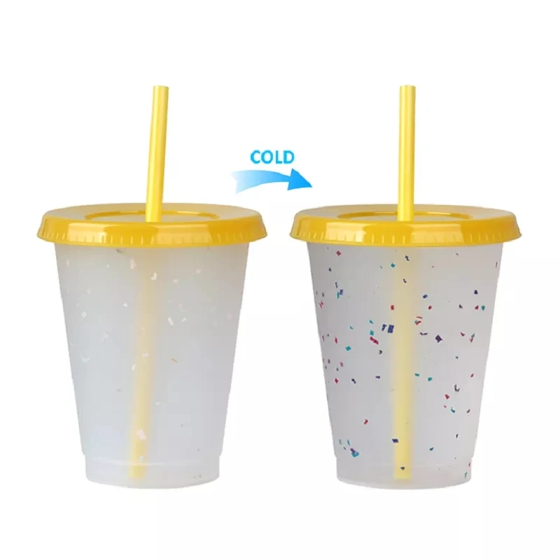 Пластиковая соломенная чашка многоразового использования 473 мл 16 унций без