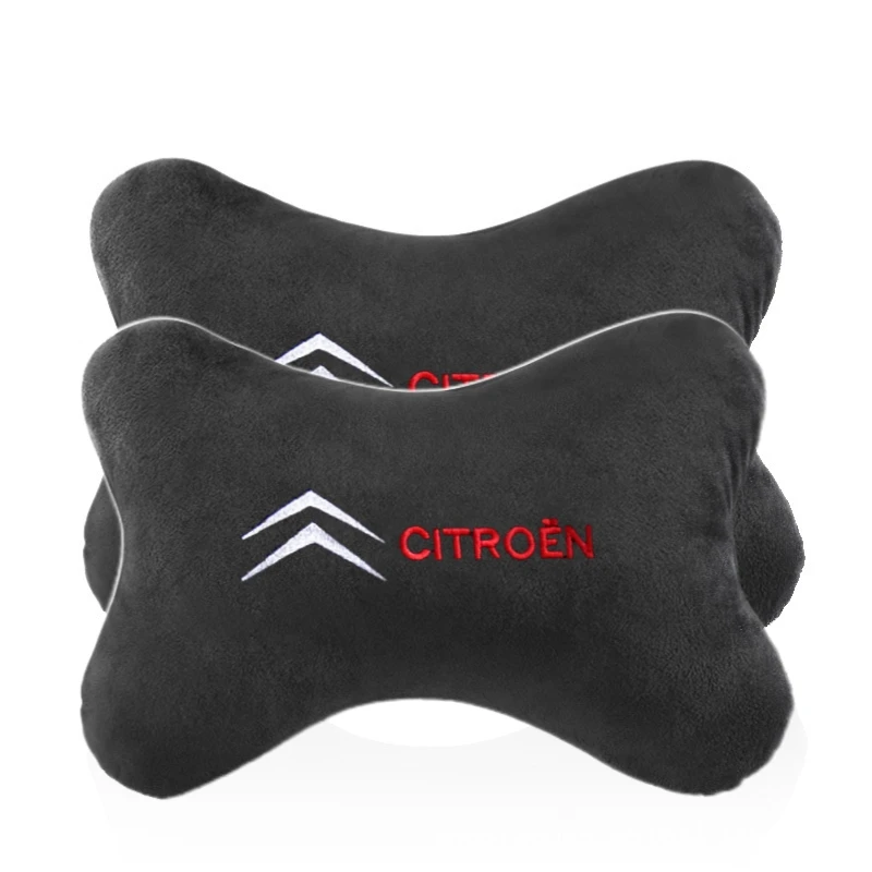 

2PCS Soft Car Neck Headrest Pillows Seat Headrest For Citroen C1 C2 C3 C4 C4L C5 C6 C8 C-ELYSEE VTS Xsara C-Crosser Berlingo