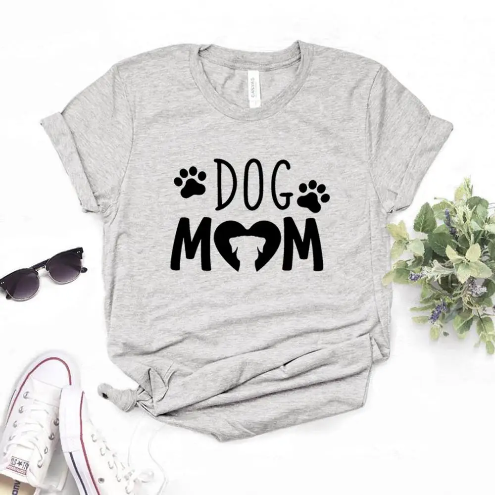 

Dog Mom PAW Print Women tshirt Cotton Casual Funny t shirt Gift For Lady Yong Girl Top Tee 6 Color P145