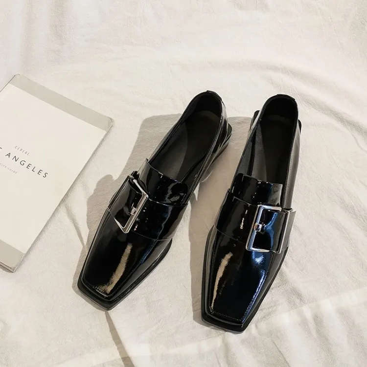 MLJUESE/женские туфли лодочки Сезон осень весна Обувь из коровьей кожи с пряжкой на