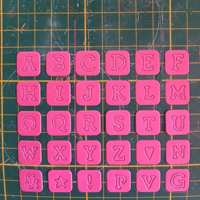 

Mini Alphabet in Square Metal Cutting Dies for Scrapbooking and Cards Making Paper Craft Dies New 2019