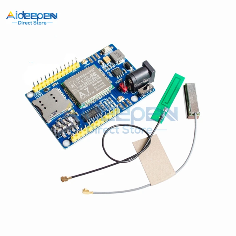 GSM GPRS GPS 3 в 1 модуль DC 5 В-9 беспроводной A7 щит для Arduino STM32 51MCU поддержка голосовых