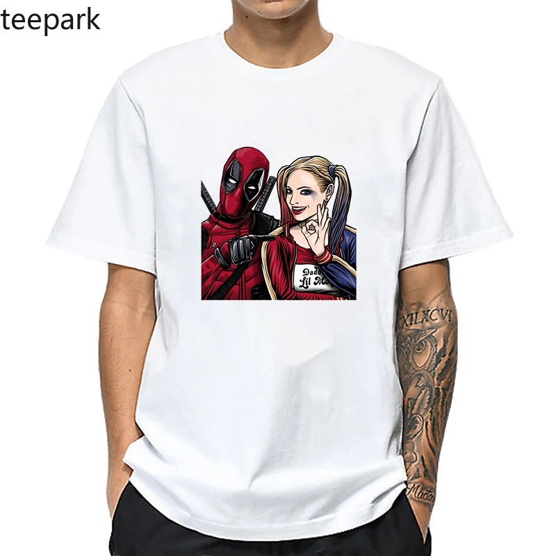 Дэдпул фильм Harajuku футболка мужская забавная Летняя Повседневная мужские