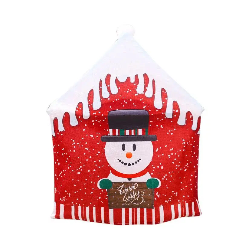 Горячая Распродажа Рождественские декоративные чехлы для стульев обеденное