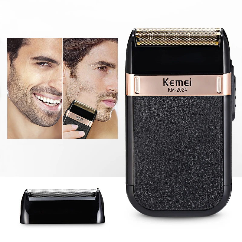 

Kemei триммер для бороды, электрические бритвы для мужчин, машинка для укладки волос, бритва с перезаряжаемой головкой, портативная дорожная б...