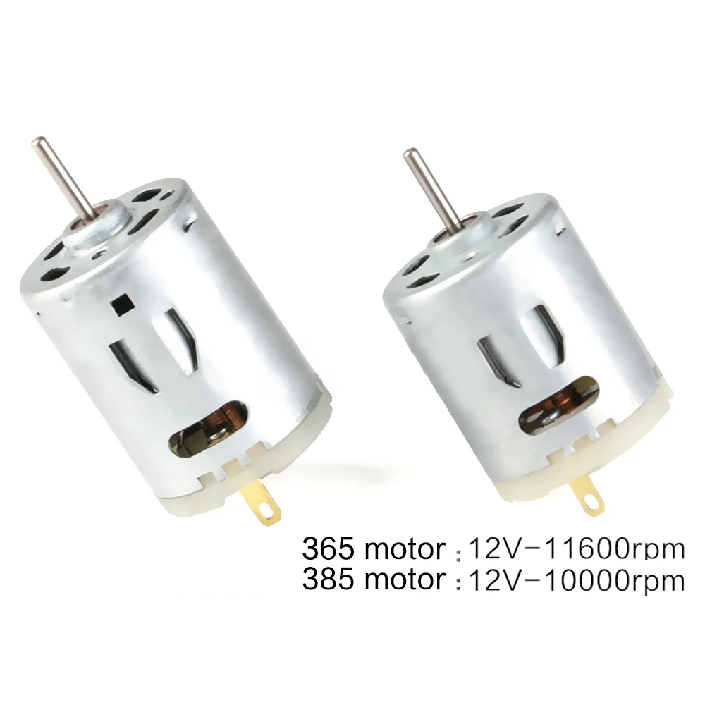 

2021 Hot Selling 1PCS DC 12V 365/385 Motor 11600RPM/10000RPM Motor Blower/Hot Air Gun/Small Electric Drill Motor
