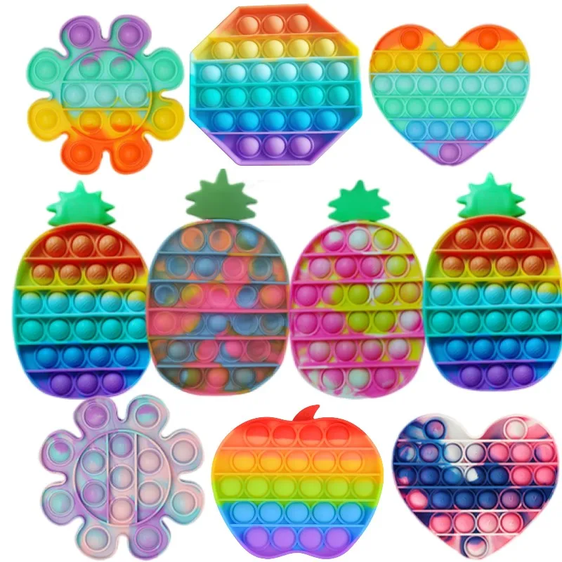 

Game Handle Fidget Toys Pack Hexagon Antistress New Push Bubble Rainbow Toys For Hands Squishy Reliver Stress For Kids Антистр