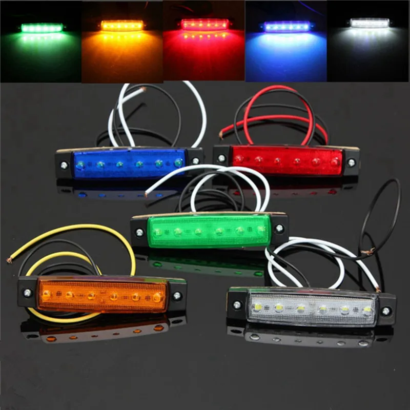 DC 24V 6 SMD светодиодный для автобуса грузовика прицепа боковой габаритный световой