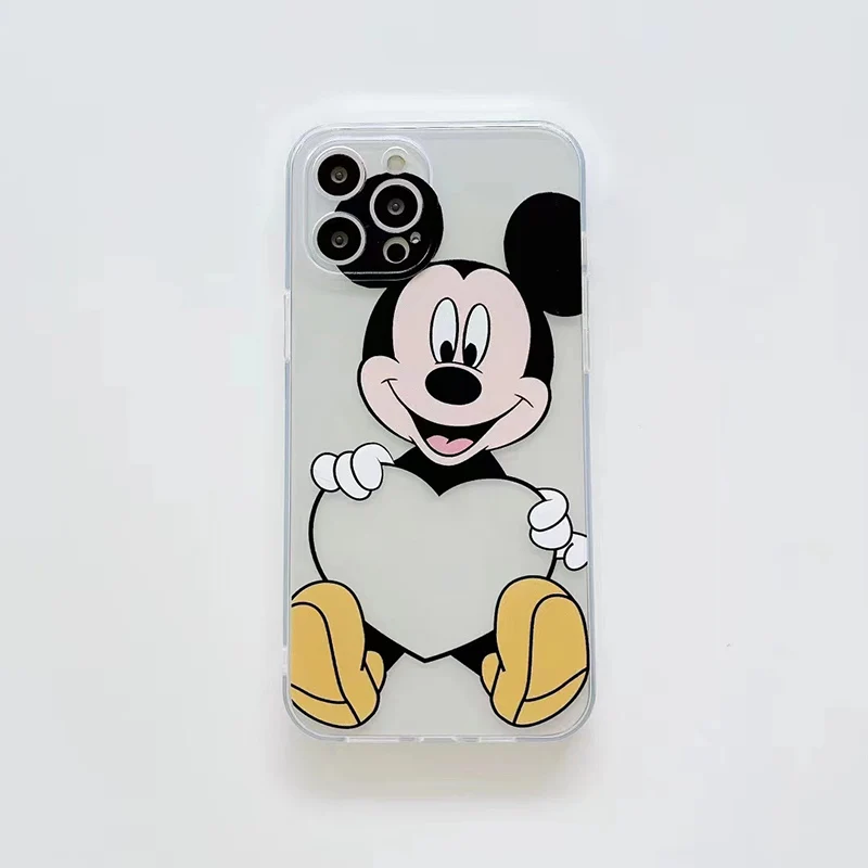 

Mickey Minnie clear TPU phone case For iphone 12 12Pro Max XS Max X XR Photo frame case For iphone 11 Pro Max back cover