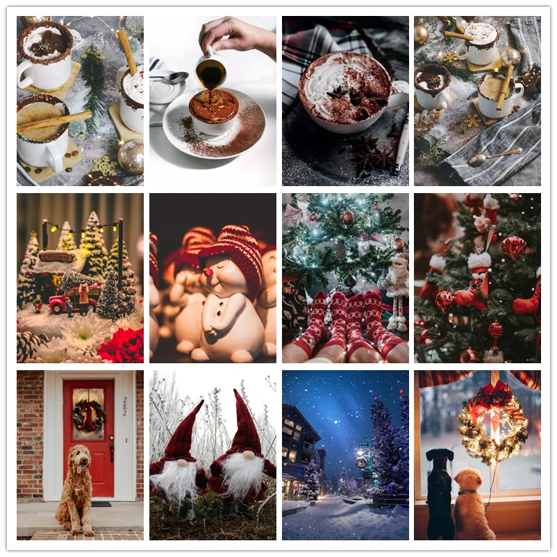 

5d Diy Diamond Painting Landscape Christmas Gift Home Decoration Square/Round Diamond Embroidery Cross Stitch Mosaic Kit