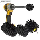 Набор щеток для дрели, 5 шт., аксессуары для мотоциклов, с удлинителем, для чистки корпуса автомобиля, стеклопластиковые сиденья для лодки, винил