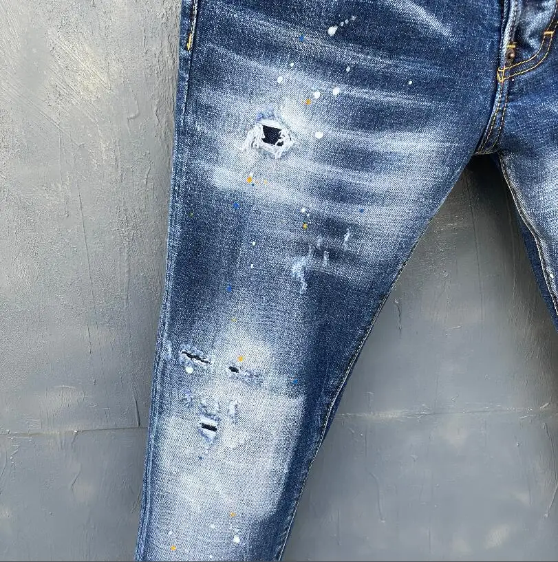 classic,Authentic DSQUARED2,Retro,Italian brand ,Women/Men Jeans,locomotive,Jogging jeans,DSQ037