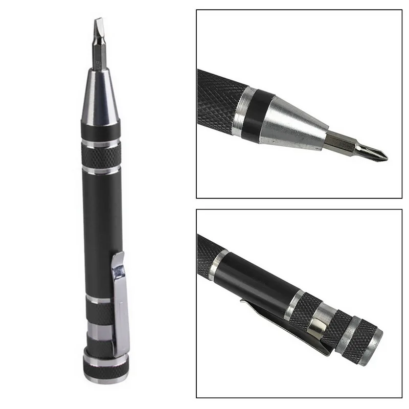 

8 In 1 Screwdriver Pen Set Pocket Precision Repair Multi -Tool Screwdrivers Pen Multifunction Convenient Hand Tools