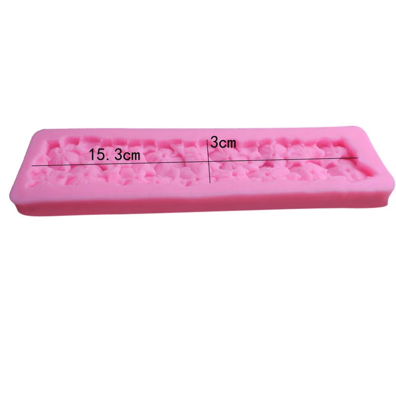 Aomily Clover Flower Skirt Cake Mold Wedding Cake Silicone Fondant Mold Mousse Brim Decor Sugarcraft Icing Mat Pad Pastry Baking
