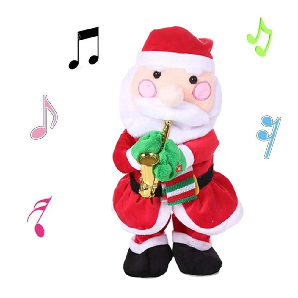 Рождественский саксофон плюшевая игрушка электрическая Рождественская