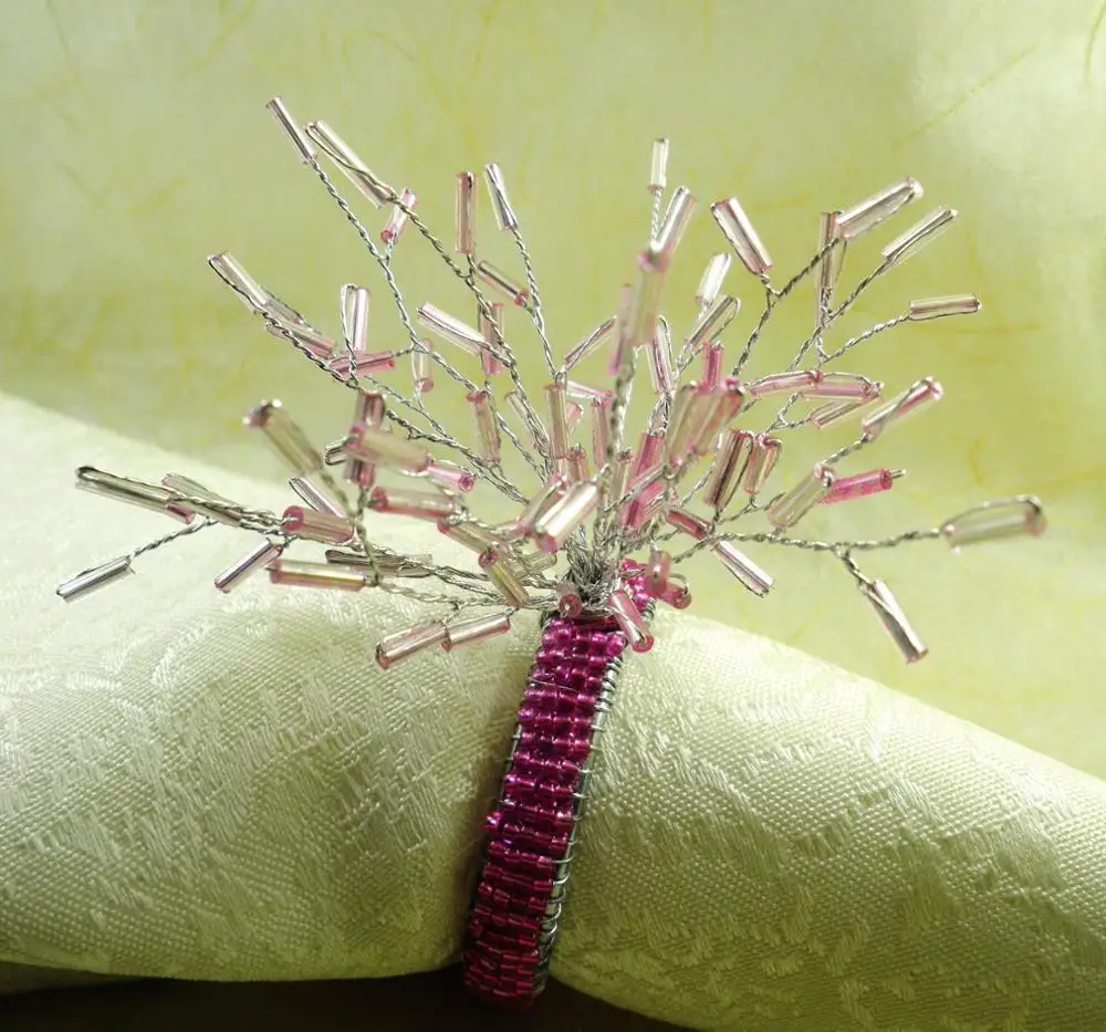 Белое кольцо для салфеток из бисера|ring shell|ring lord jump ringsring toss rings |