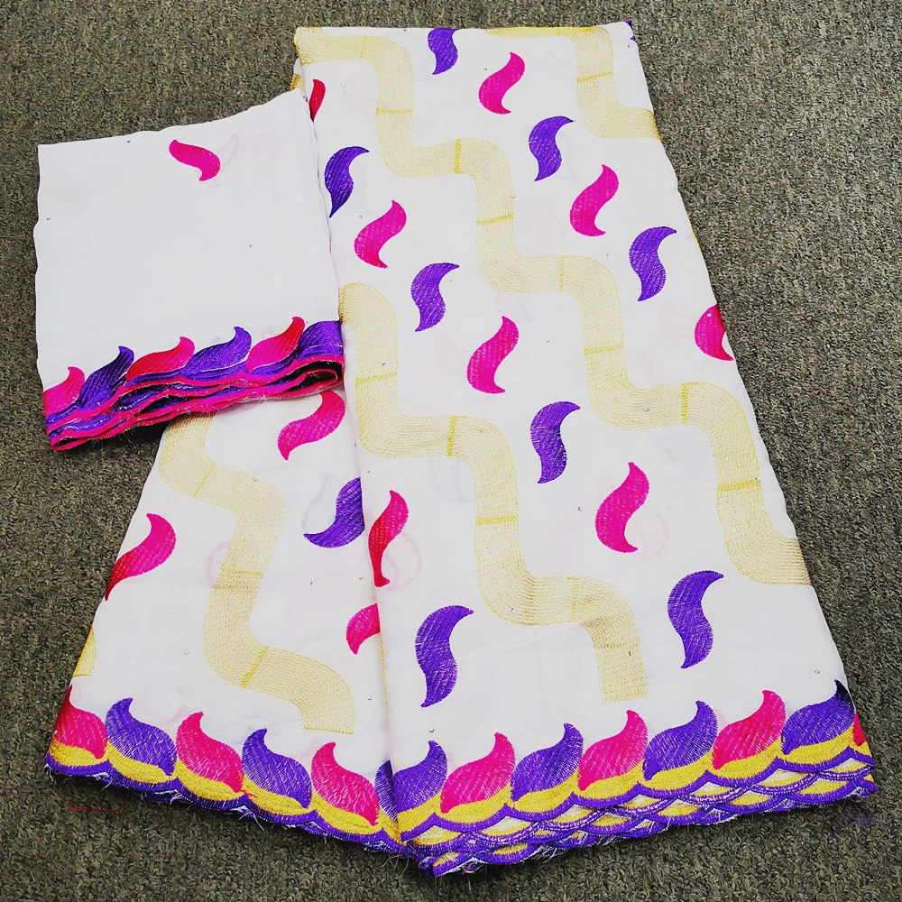 Новейшая швейцарская вуаль кружевная ткань 100% хлопок вышивка высокое качество