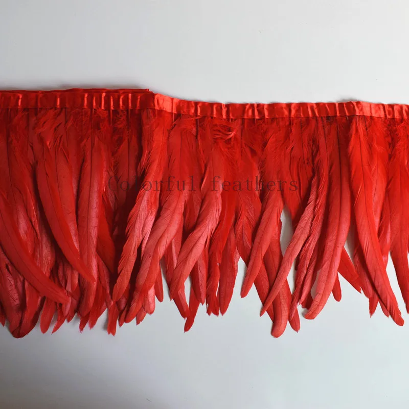 Украшение для платья/юбки/костюма петушиное перо 30-35 см 1 ярд отделка из перьев