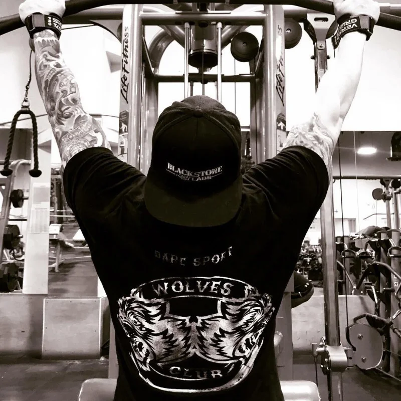 Летняя спортивная футболка мужская Dri-Fit фитнес колготки быстросохнущая с