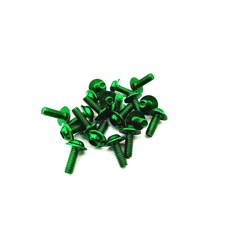 30pcs Motorcycle Bolts Screw M6 M5 x 16mm Aluminum adornment Anodised 20mm Screws Cap Head Multicolor options | Автомобили и