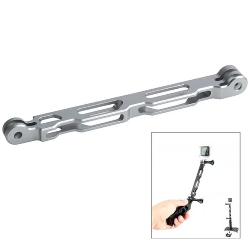 

CNC Aluminum Extender Arm Mount For Go Pro Accessories Extender Pole Selfie for GoPro Hero 9 8 7 6 5 4 SJCAM SJ4000 Xiaomi Yi 4K