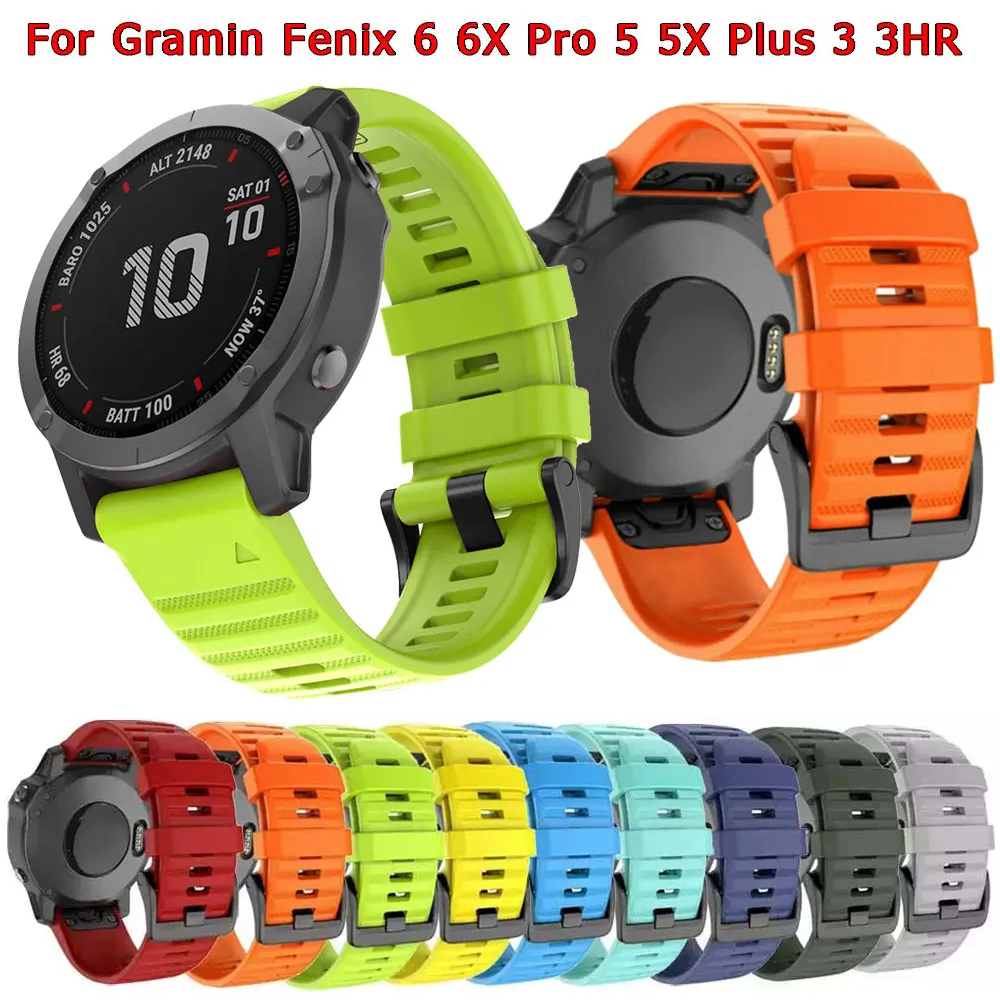 Ремешок 20 22 26 мм для наручных часов Garmin Forerunner 935 945 браслет умных Fenix 7S 7 7X 6 6S 6X Pro 5 5X