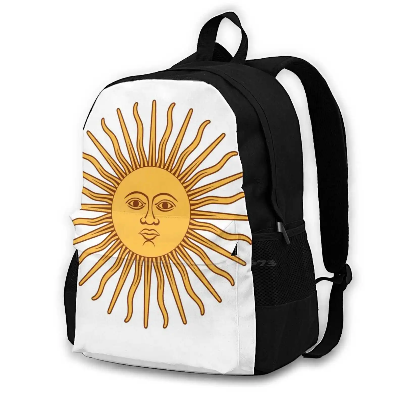 

El Sol De Mayo Bag Backpack For Men Women Girls Teenage Black Argentina Emblem Symbol Uruguay Uruguayan Uruguaya Argentino