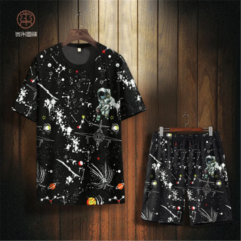 

Astronaut pattern 3d digital printing hip hop short sleeve t shirt Summer high-quality soft comfortable luxury t shirt men S-6XL