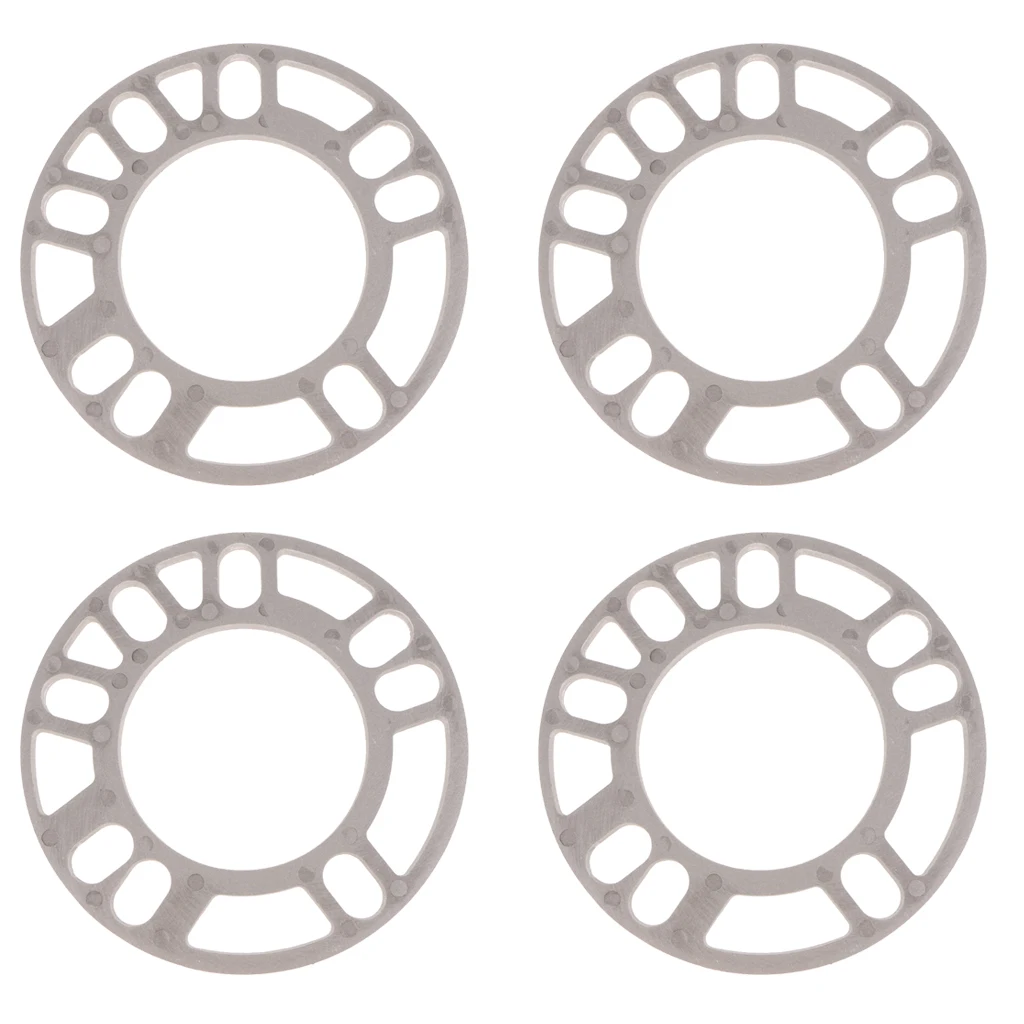 

Set Of 4 Small 5mm Universal Aluminum Alloy Wheel Spacer Thicken For Car