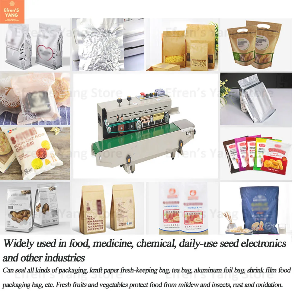FRD1000 Semi Automatic Plastic Pouch Bag Sealing Machine Packing Film Ink | Бытовая техника