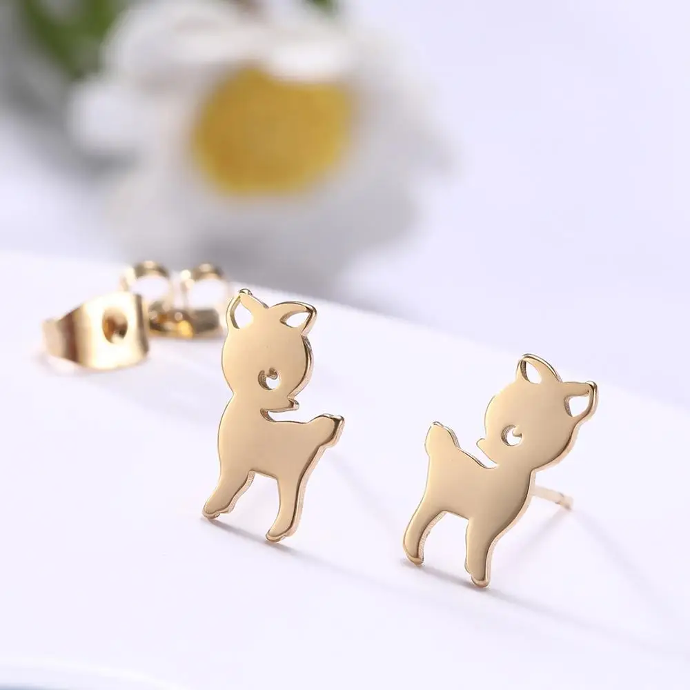 Мини-серьги LIKGREAT для женщин и девочек модные ювелирные изделия из нержавеющей