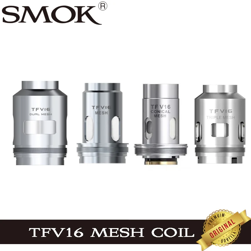 3 шт./лот SMOK TFV 16 сетчатая катушка 0 17 Ом Двойная сетка 12 Тройная 15 коническая 2